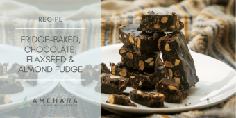 Fridge-baked, Chocolate, Flaxseed & Almond Fudge